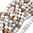 thumbnail image 1 of Natural Ocean Jasper Beads Strands Round 8~8.5mm Hole: 1mm about 46~49pcs/strand 15.55 inch(39.5cm), 1 of 3