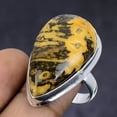 thumbnail image 1 of Natural Ocean Jasper Gemstone 925 Sterling Silver Jewelry Ring Size 9.5, 1 of 2