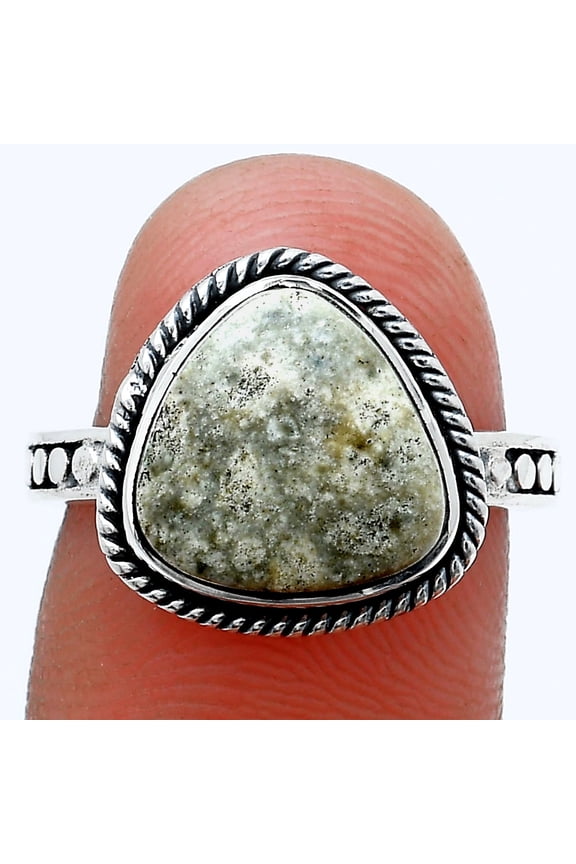 Natural Ocean Jasper - Madagascar 925 Sterling Silver Ring s.7 Jewelry R-1066 SDR229310
