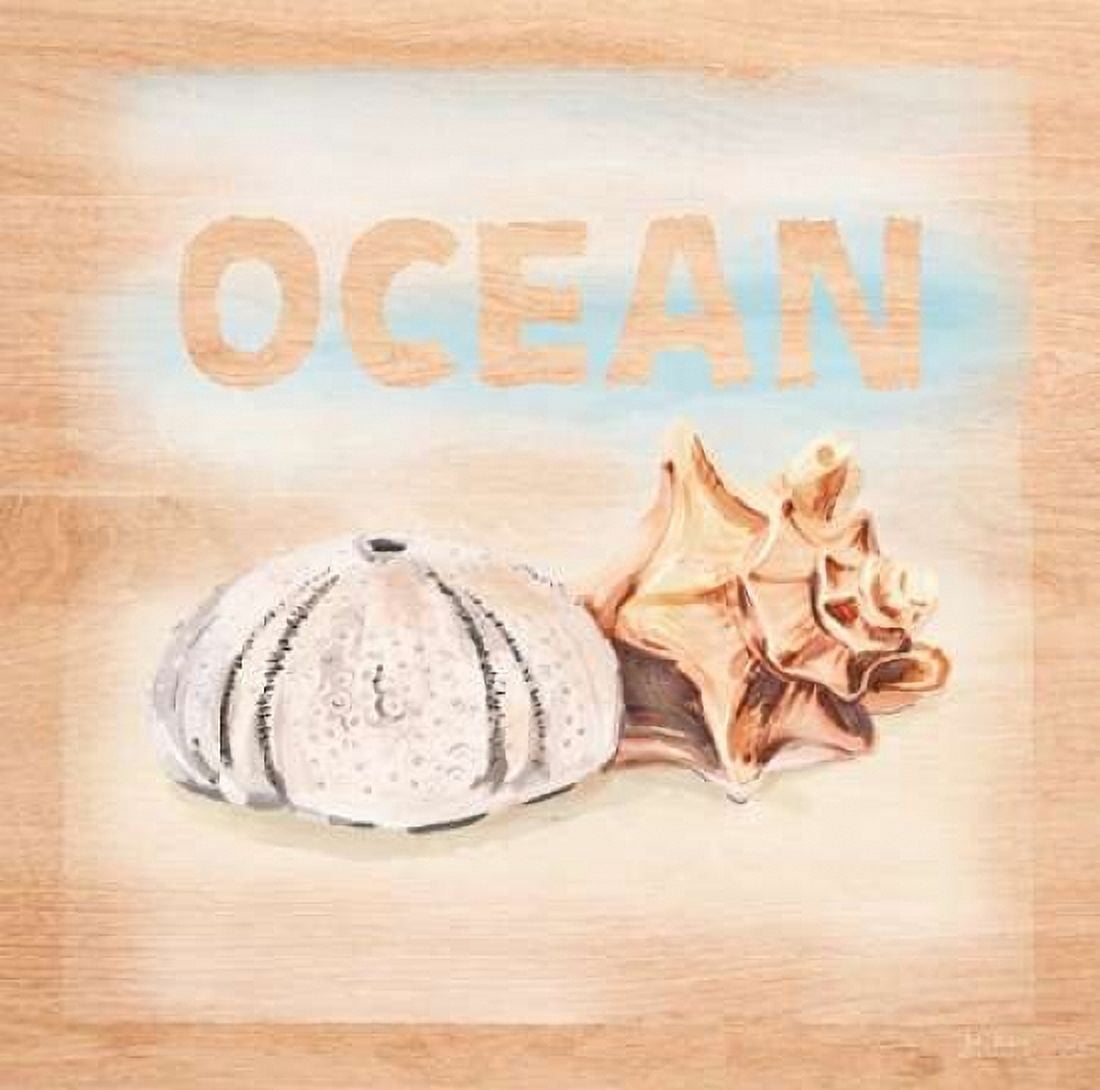 Natural Ocean Words Canvas Art - Art Atelier Alliance (24 x 24)