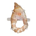 thumbnail image 1 of Natural Oco Geode Druzy - Brazil 925 Sterling Silver Ring Jewelry s.8 ALLR-28268, 1 of 1