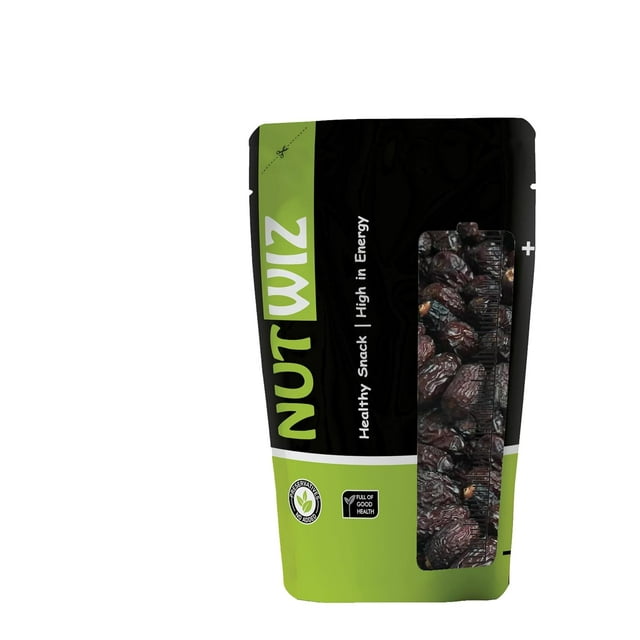 Natural Omani Dates By Nutwiz 200gm, | Delicious & Nutrients Healthy Dry Fruits Khajur Perfect For Muscles | 7.0 Ounce