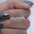 thumbnail image 1 of Natural Opal Band Wedding Dainty Matching Stackaing Ring 925 Sterling Silver Gemstone Jewelry For Women Gift, 1 of 5