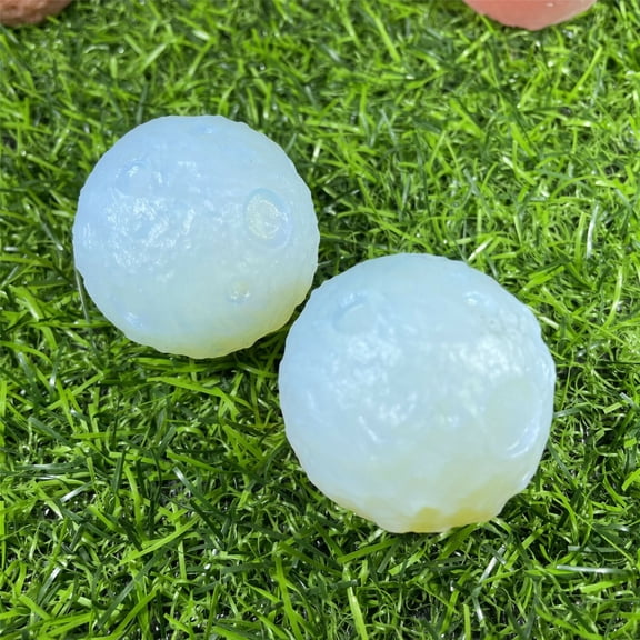 Natural Opal Quartz Ball Moon Crystal Therapy Care Satellite 1 piece 40mm + -
