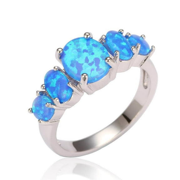 Natural Opal Ring 925 Sterling Silver Gold-Plated Unisex Design Wedding Jewelry Gift for Her or Him Sizes 6 to 10