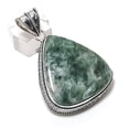 thumbnail image 1 of Natural Orange Seraphinite 925 Sterling Silver Jewelry Pendant 2.25", 1 of 2