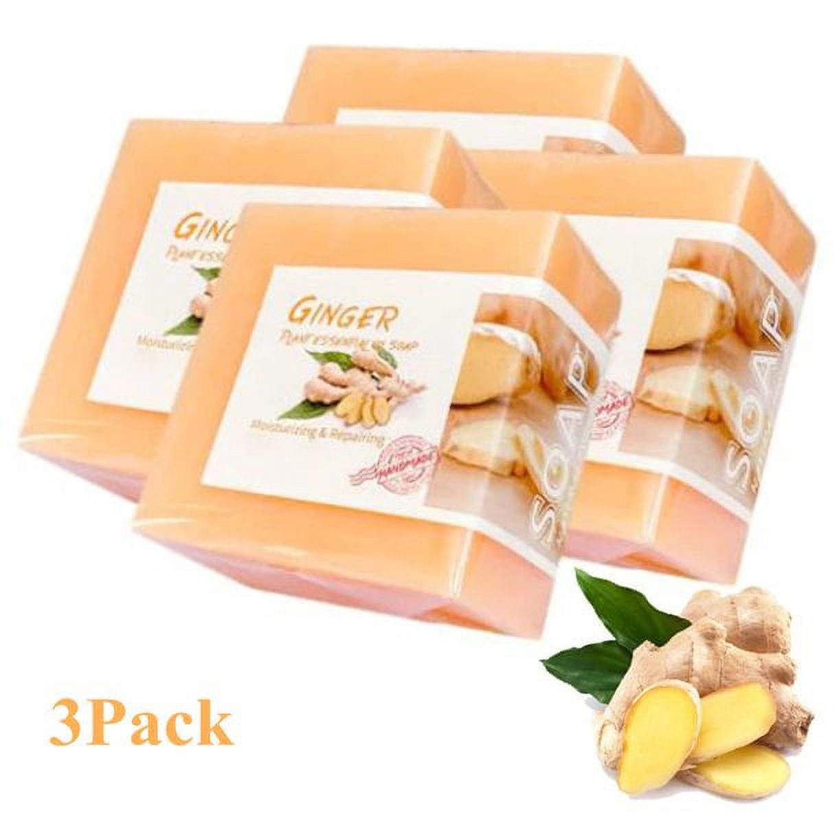 Natural Organic Ginger Soap, 4PCS Lymphatic Detox Organic Ginger Soap