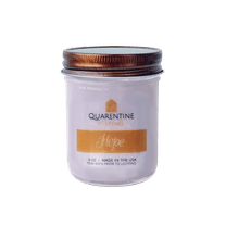 Natural Organic Hope Soy Wax Candle, Relaxation & Comfort, Aromatherapy & Massage Oil - Quarentine Essentials by Carla Miles