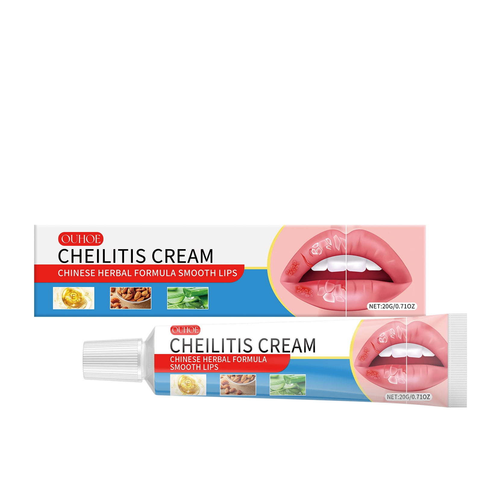 Natural and Organic Lip Cream, Cheilitis Care Ointment, Lip Balm for