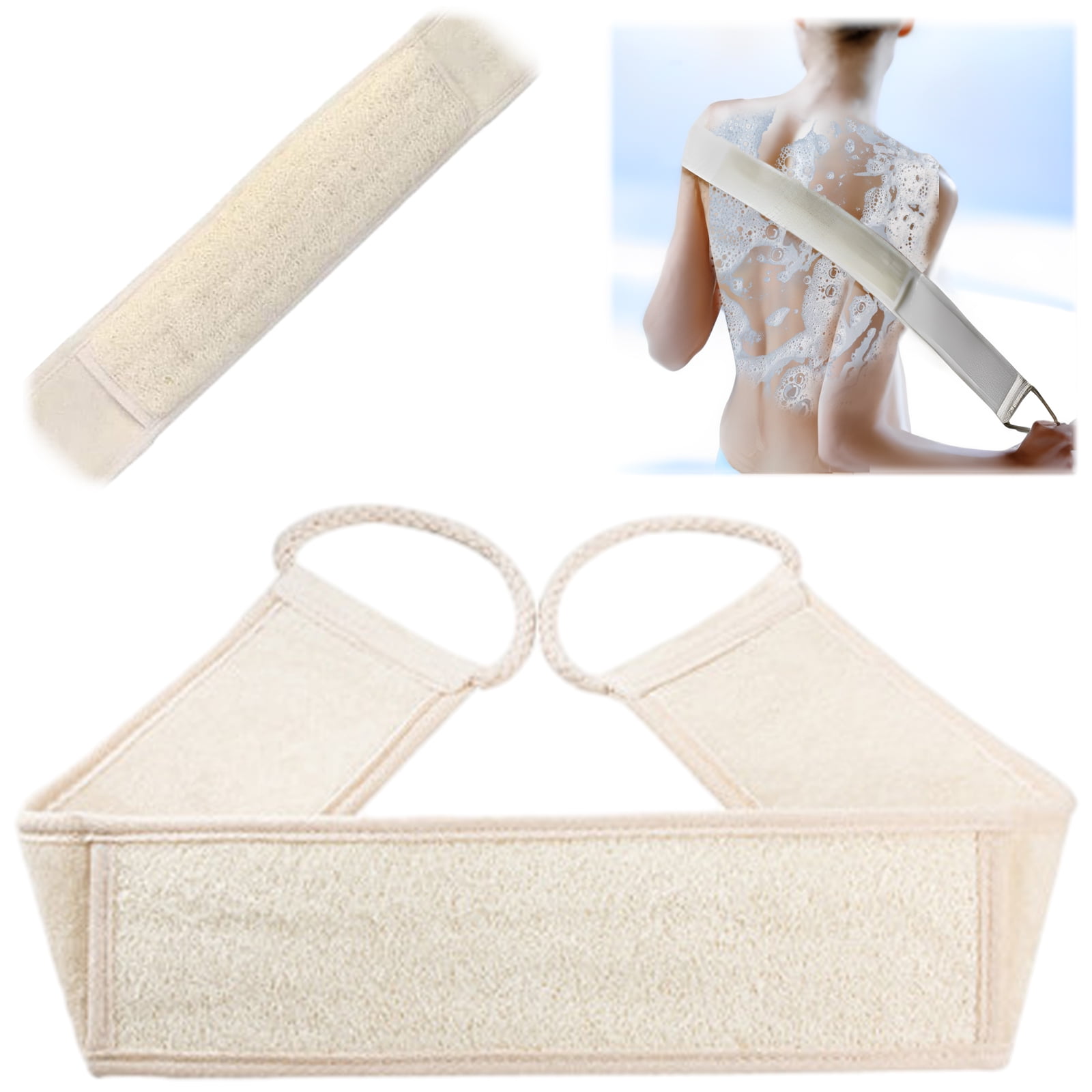 Natural Organic Luffa Back Scrubber, Exfoliating Loofah For Body, Back ...