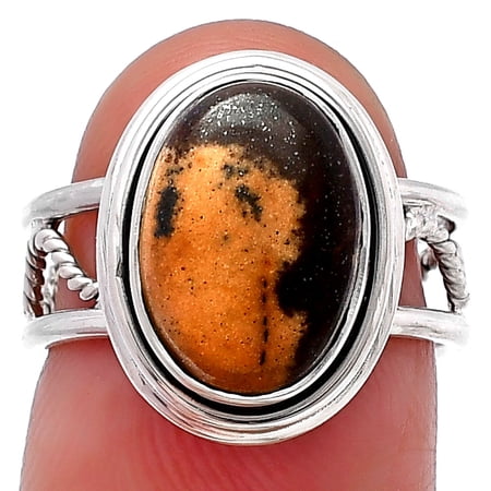 Natural Outback Jasper 925 Sterling Silver Ring s.6 Jewelry R-1255 SDR215322