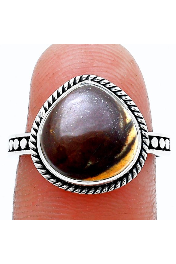 Natural Outback Jasper 925 Sterling Silver Ring s.7.5 Jewelry R-1066 SDR229425