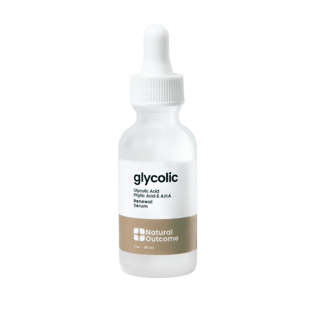 Natural Glycolic Acid Facial Serum with AHA Anti Aging Skin Care Product, 1 Oz