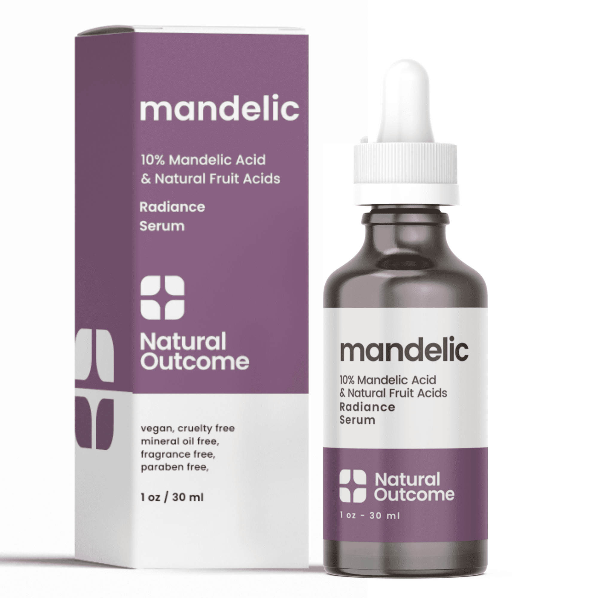 Natural Mandelic Acid 10 AntiAging AHA Facial Serum with