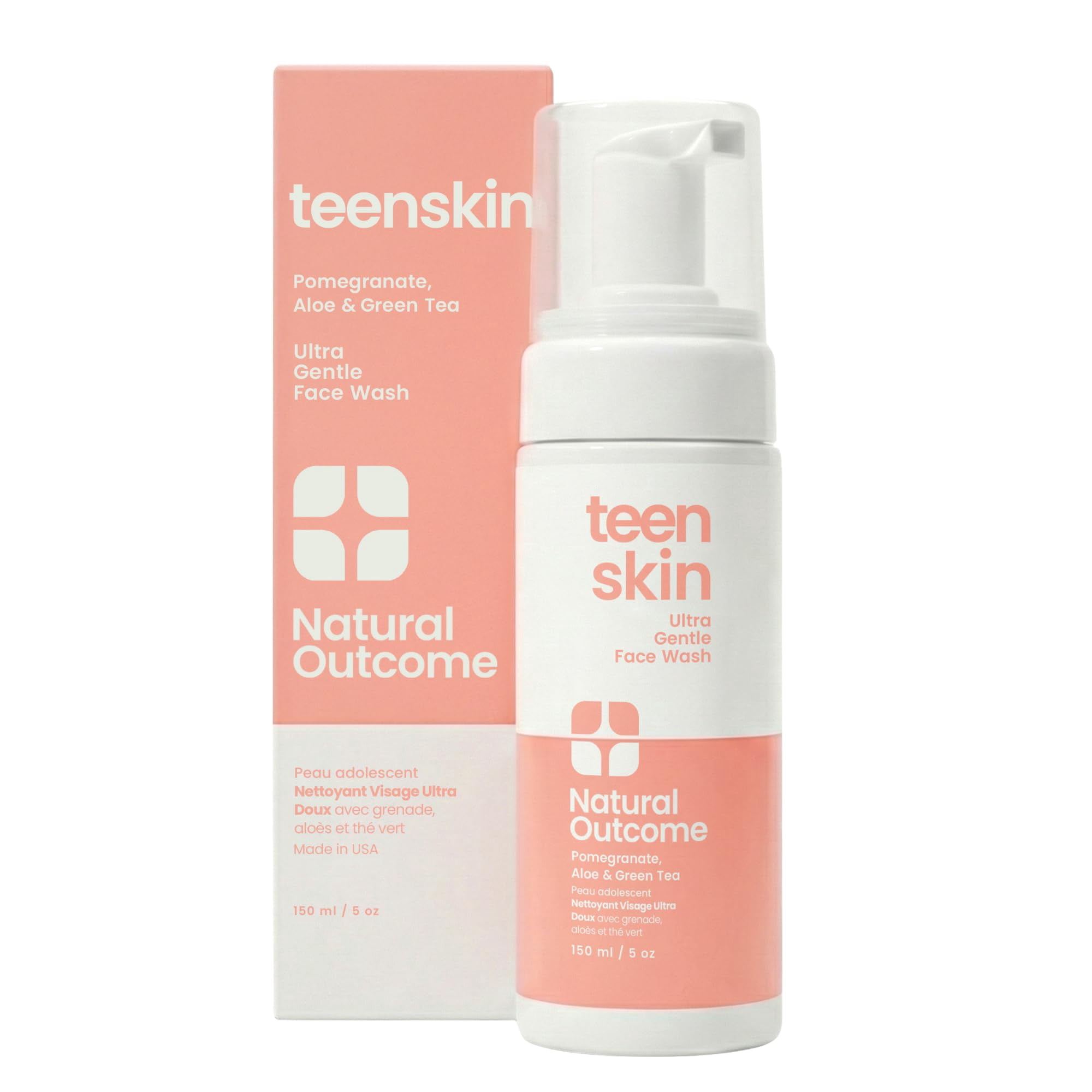 Face Wash for Kids Teens Skin Ultra Gentle Face Wash | Daily Soothing Kid Facial | Natural Non-toxic Ingredients | Preteens & Kids Looking to Prevent Acne | Fra