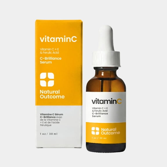Natural Outcome Vitamin C Serum with Vitamin E and Ferulic Acid, Anti-Aging, 1oz
