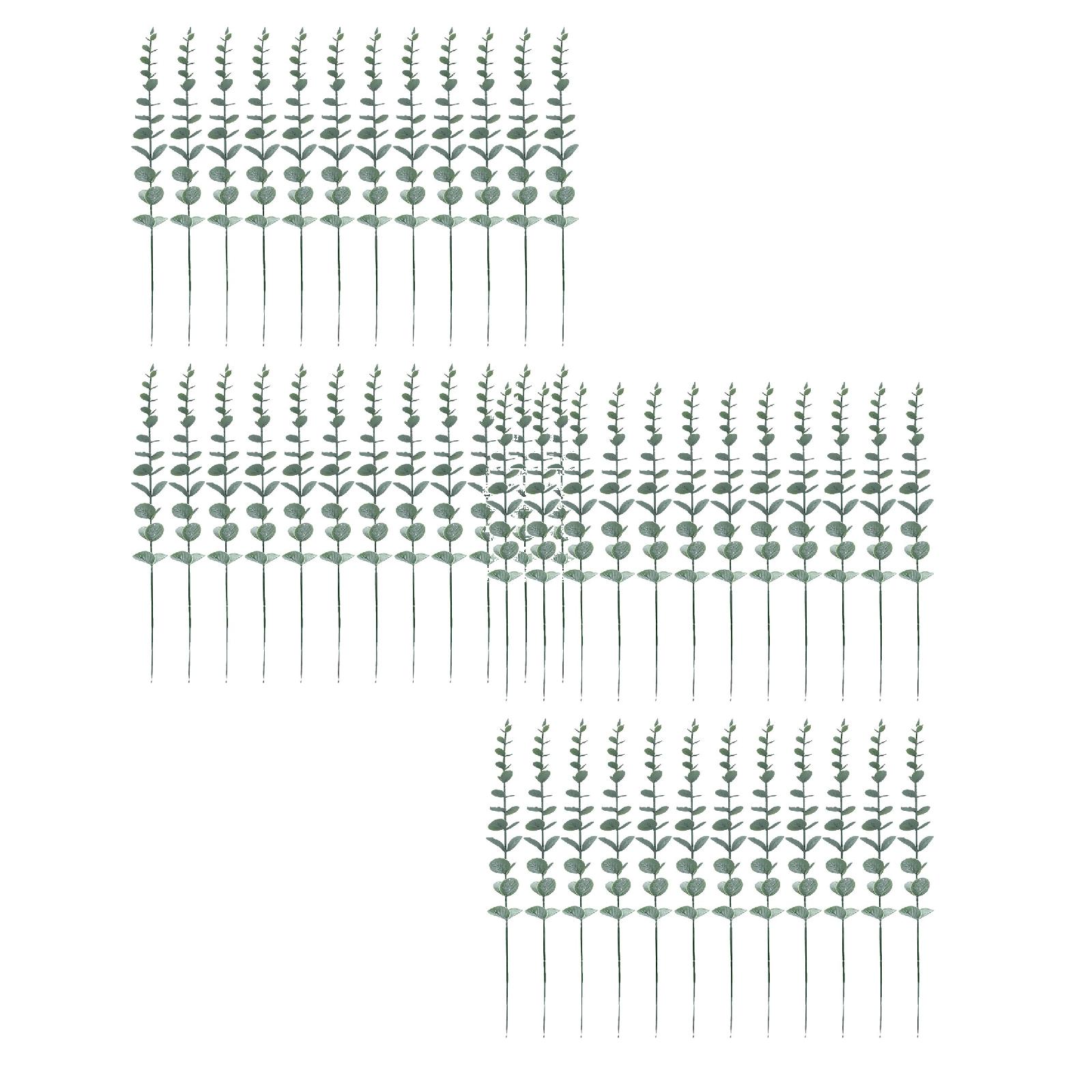 Natural Outdoor floral stems 2PCS Decoration Coffee Artificial Flower Outdoor 24Pcs Leaves Long