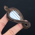 thumbnail image 1 of Natural Owhyee Opal,Amethyst Stone Handmade Copper Wire Wrap Pendant 3.74, 1 of 4