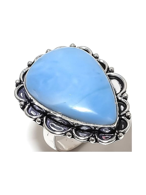 Natural Owhyee Opal Gemstone Handmade 925 Sterling Silver Ring Size 8