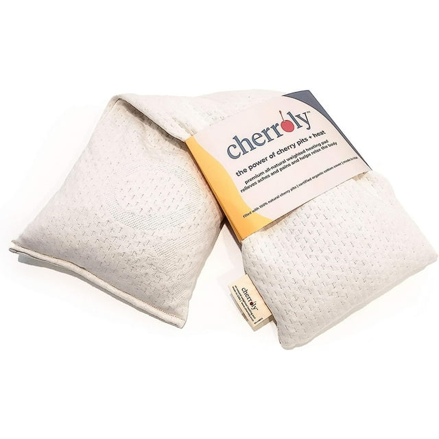 Natural Pain Relief Moist Heat Therapy, Cherry Pits in Organic Cotton