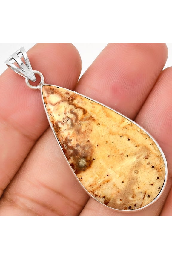 Natural Palm Root Fossil Agate 925 Sterling Silver Pendant Jewelry P-1001 SDP130202