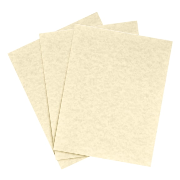 Natural Parchment Paper – Great for Certificates, Menus and Wedding Invitations | 24lb Bond / 60lb Text / 90GSM | 8.5" x 11" (Letter Size) Paper for Writing, Copy, Printing | 100 Sheets per Pack
