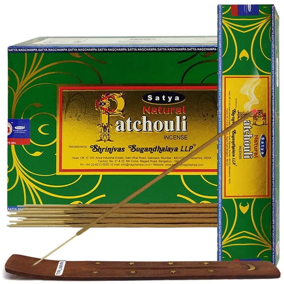 Natural Patchouli Incense Sticks And Incense Stick Holder Bundle Insence Insense Satya Incense