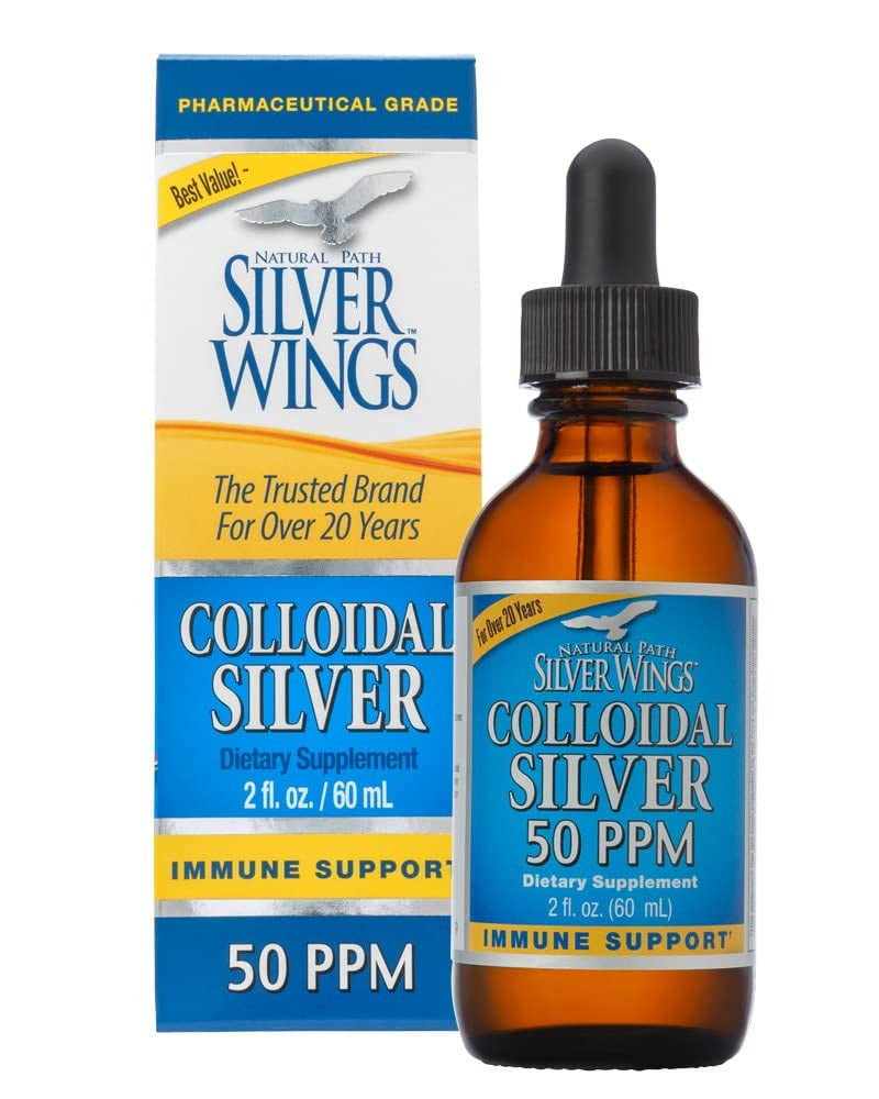 Natural Path Silver Wings Colloidal Silver, 50 PPM, 2 fl oz (60 ml