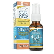 Natural Path Silver Wings Colloidal Silver Spray with Aloe & Vera & Tea Tree Oil 1 oz Spray