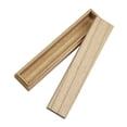 thumbnail image 1 of Natural Paulownia Wood Boxes Stationery Organizer Pencil Case Small Gift Box, 1 of 7