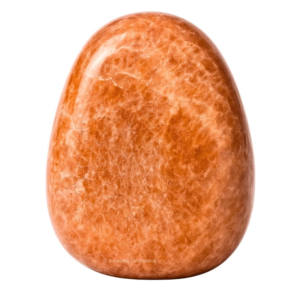 Natural Peach Moonstone Tumbled Stones Polished Crystals for Dcor & Collection (1 Piece)