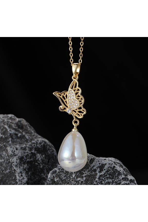 Natural Pearl Gemstone Fine Silver Designer Necklace Jewelry Wedding Necklace Gift for Wife Exotic Jewellery