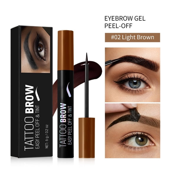 Natural Peel Off Eyebrow Cream Waterproof Brow Tint Long Lasting Makeup Tear Off Eyebrow Gel for Fluffy Brows Brow Makeup