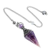 Natural Pendulums, Hexagonal Crystal Healings Stone for Divination and Reikis Energy Work Crystal Gifts