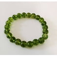 thumbnail image 1 of Natural Peridot 10mm Round Shape Smooth Cut Beads Stretchable Bracelet for Men & Women., 1 of 3