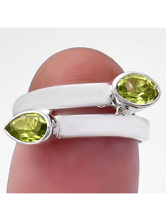 Natural Peridot 925 Sterling Silver Ring s.5 Jewelry DGR1128_A_5 R-1190