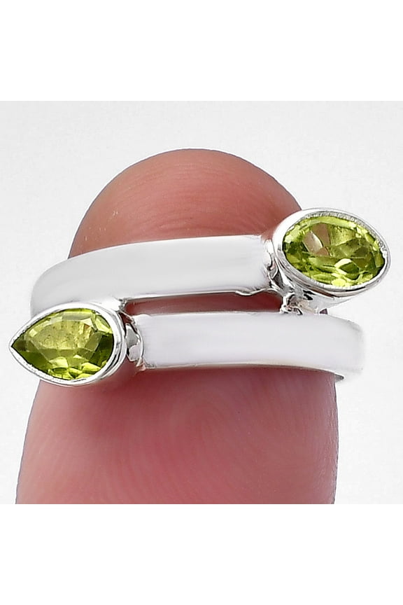 Natural Peridot 925 Sterling Silver Ring s.5 Jewelry DGR1128_A_5 R-1190