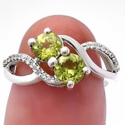 Natural Peridot 925 Sterling Silver Ring s.7 Jewelry DGR1130_E_7 R-1033