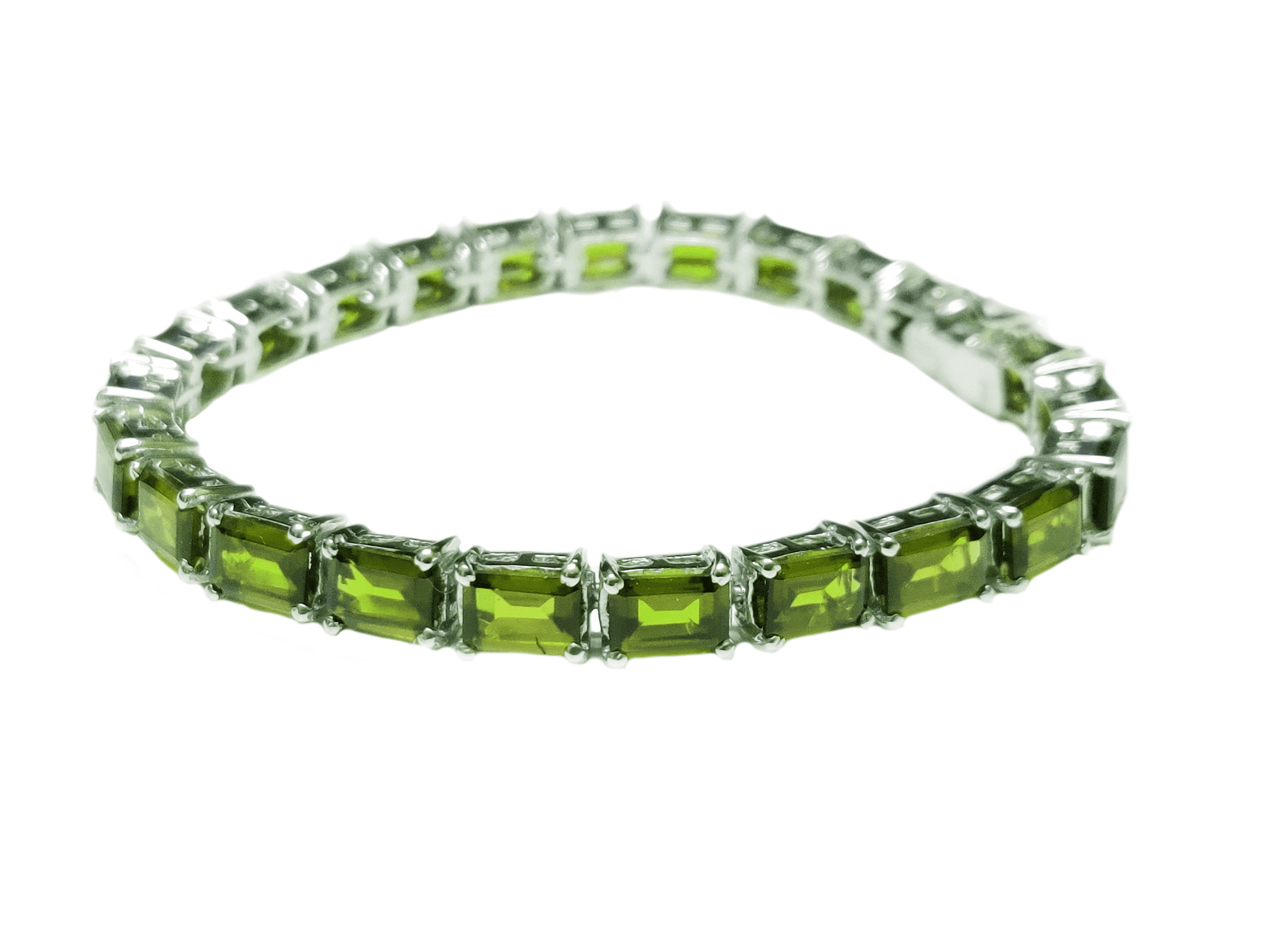 Peridot Bracelet Gemstone Natural Beads - Plus Value