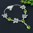 thumbnail image 1 of Natural Peridot Gemstone Handmade 925 Sterling Silver Gift Necklace 18", 1 of 2