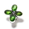 thumbnail image 1 of Natural Peridot Gemstone Handmade 925 Sterling Silver Gift Ring Size 6, 1 of 2