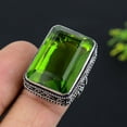 thumbnail image 1 of Natural Peridot Gemstone Handmade 925 Sterling Silver Gift Ring Size 8, 1 of 2