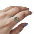 thumbnail image 1 of Natural Peridot Ring, AAA Peridot Gemstone Ring, August Birthstone, Tiny Bohemian Ring, 925 Sterling Silver, Designer Womens Ring, Christmas Thanksgiving, Handmade Statement Jewelry, Genuine Peridot, 1 of 8