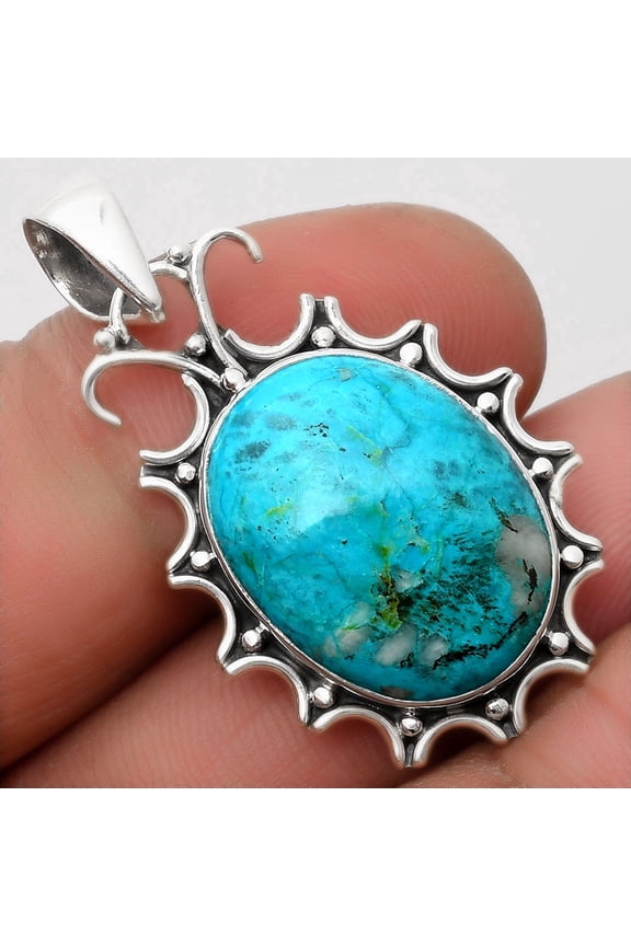 Natural Peruvian Opalina 925 Sterling Silver Pendant Jewelry P-1249 SDP107311