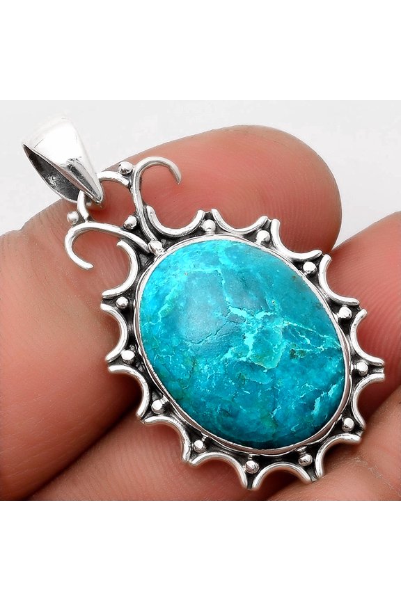 Natural Peruvian Opalina 925 Sterling Silver Pendant Jewelry P-1249 SDP107312