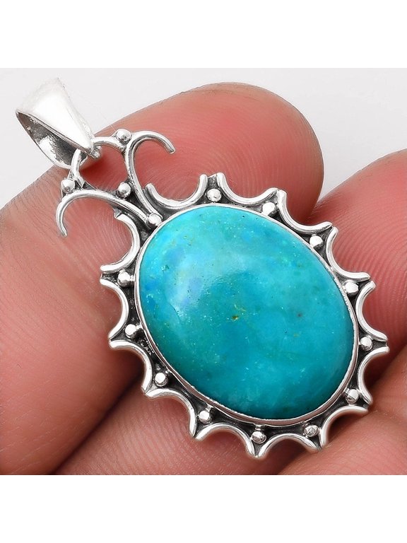 Natural Peruvian Opalina 925 Sterling Silver Pendant Jewelry P-1249 SDP107314