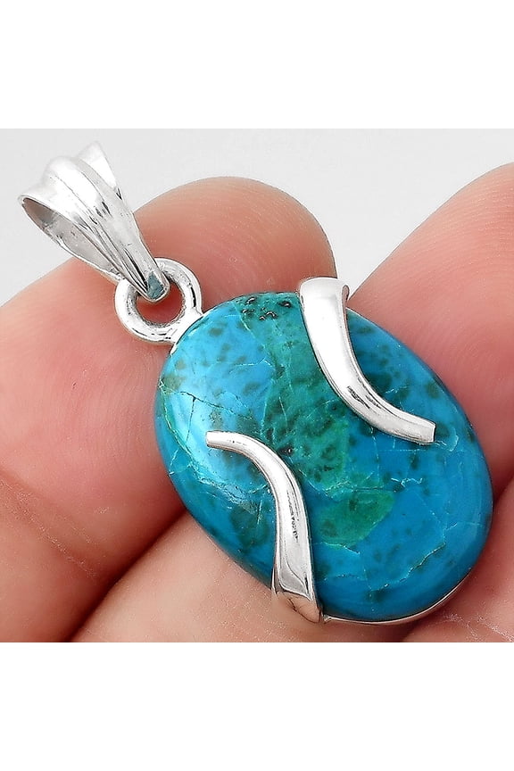 Natural Peruvian Opalina 925 Sterling Silver Pendant Jewelry P-1560 SDP155378