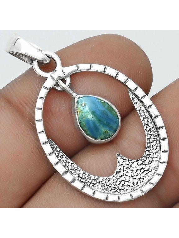 Natural Peruvian Opalina 925 Sterling Silver Pendant Jewelry P-1629 SDP123704