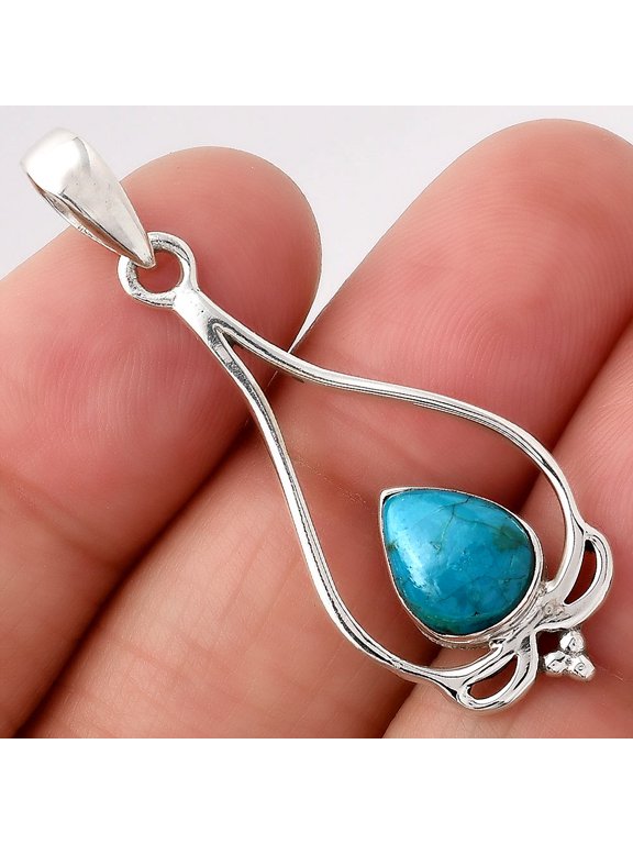 Natural Peruvian Opalina 925 Sterling Silver Pendant Jewelry P-1633 SDP154700