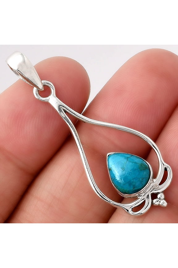 Natural Peruvian Opalina 925 Sterling Silver Pendant Jewelry P-1633 SDP154700